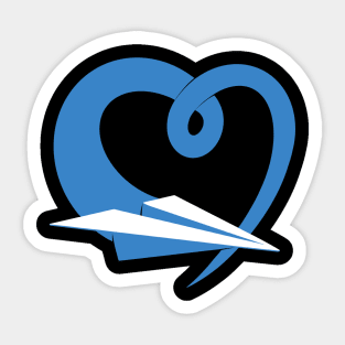 Spreading Love Blue Sticker